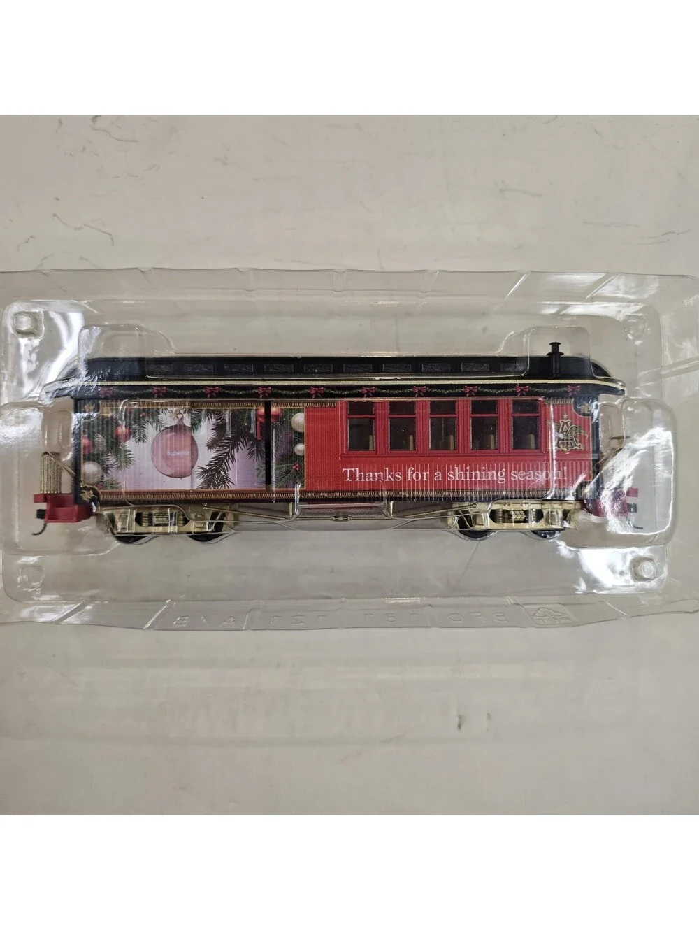 Lot Of 3 The Bradford Exchange Budweiser Holiday Express Engine, Combine, Boxcar